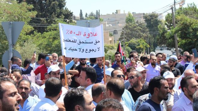 إضراب المعلمين في الأردن